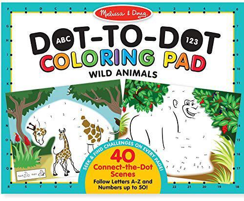 Melissa & Doug ABC Dot to Dot Farm Coloring Pad